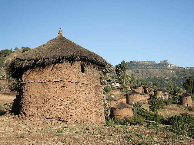 Africká dedina Lalibela, Etiópia