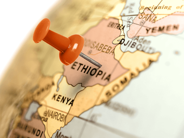 Mapa Etiópie