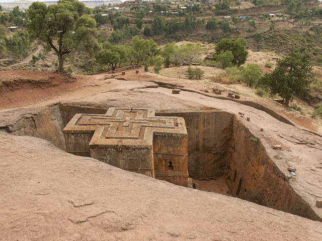 Podzemny kostol v Lalibela, Etiopia